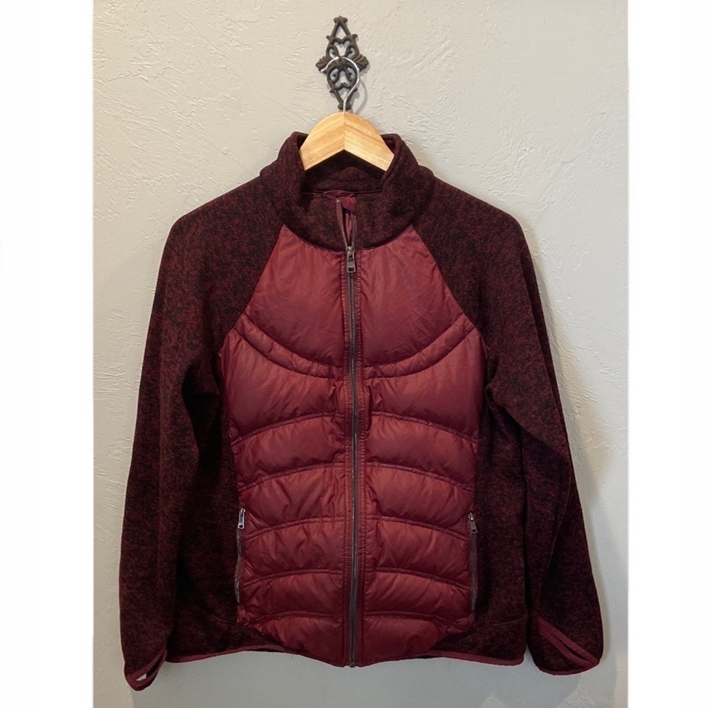 LONDON Fog Maroon Puffer Jacket Women’s Size Medium
